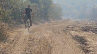 През август огромен пожар изпепели стотици декари гори в Природен