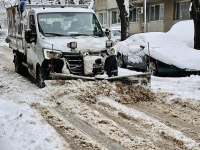 Русе под снежна покривка: Токови прекъсвания и засилен вятър