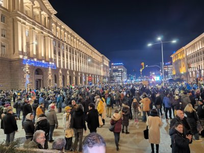 Протест в защита на машинния вот на предстоящите избори се състоя в София