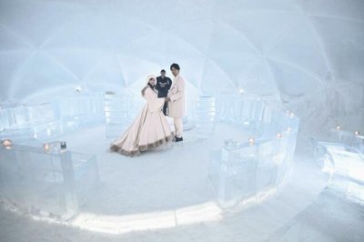 Хотел и параклис от лед отвориха врати в Япония