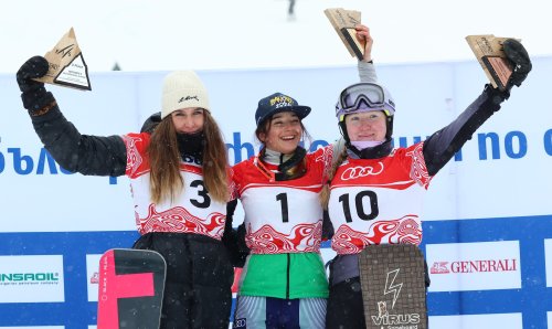 Малена Замфирова и Кристиан Георгиев спечелиха паралелните гигантски слаломи от Европейската купа по сноуборд в Банско