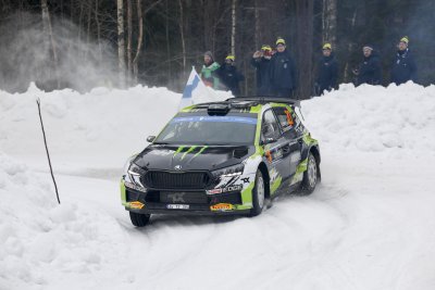 Оливер Солберг води преди последния ден на Рали Монте Карло