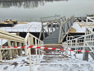 Баржи се откъснаха от пристанище "Север" във Видин