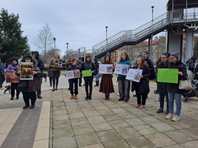 Във Варна протестираха с искане за яснота за пожара, при който загинаха 7 коня