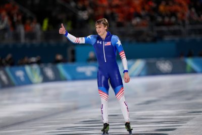 Джордан Шолц с олимпийско злато на 1000 м. в бързо пързаляне с кънки