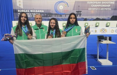 Още два медала за България от европейското по спортна стрелба в Бургас
