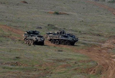 Започнаха доставките на новите бойни машини &bdquo;Страйкър&ldquo;, първите пет пристигнаха на пристанище Бургас