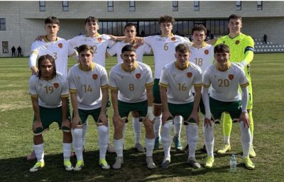 Юношеският национален отбор на България победи Северна Македония в контрола