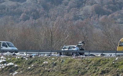 Катастрофа взе жертва на магистрала "Струма" (СНИМКИ)