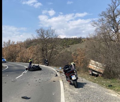Катастрофа с моторист край село Катунци