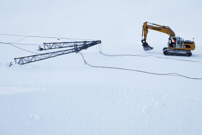 Следите от климатичните промени: Германия се сбогува с последния си ски лифт върху ледник (СНИМКИ)