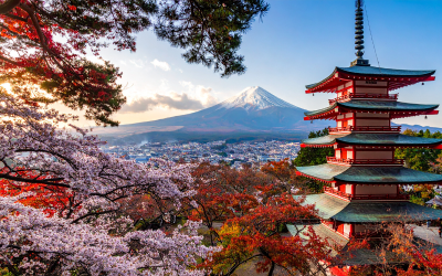 Япония пусна специален влак за разглеждане на планината Фуджи