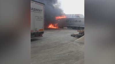 Камион изгоря на граничния пункт "Капитан Андреево"