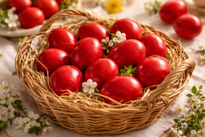 Помощ за нуждаещите се: 500 червени яйца и хранителни продукти раздават във варненски храм