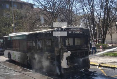 Автобус в Пловдив се запали в движение, няма пострадали пътници