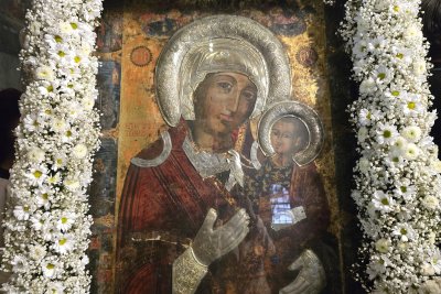 His Holiness Patriarch Daniil Pays Tribute to Miraculous Icon &ldquo;Virgin Mary the Gatekeeper&rdquo; During Celebrations on Bright Tuesday