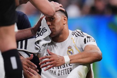 Звездата на Реал Мадрид Килиан Мбапе тренира с отбора преди четвъртфиналния мач-реванш от Шампионската лига с Байерн Мюнхен