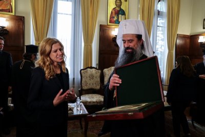 Патриарх Даниил се срещна с председателя на Народното събрание в сградата на Светия синод