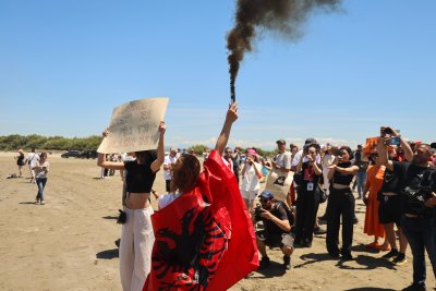 Протести в Албания: Проект на зетя на Тръмп застрашава фламинги