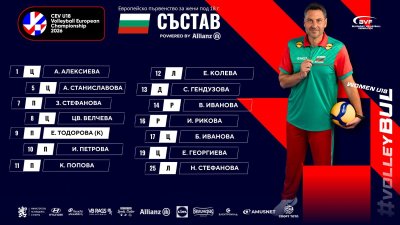 Националният ни отбор по волейбол за жени под 18 години започва срещу Германия участието си на европейското първенство