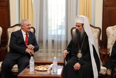 Българският патриарх Даниил прие днес в Синодалната палата Димитрий Йотеф