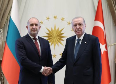 Bulgarian Prime Minister Rumen Radev meets Turkish President Recep Tayyip Erdoğan ahead of NATO Summit