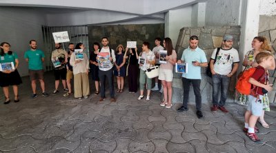 Протест на гражданската инициатива "Пловдив град за хората" за по-добър градски транспорт