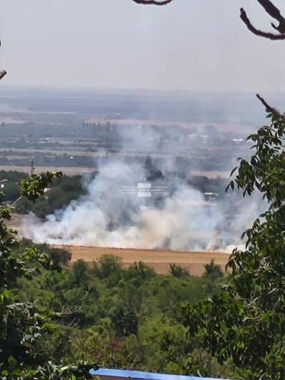 Локализиран е пожарът в района на Баритна мина в Стара Загора