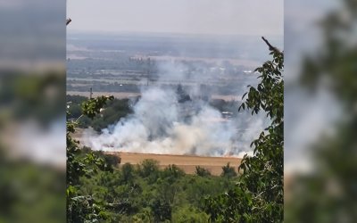 Локализиран е пожарът в района на Баритна мина в Стара Загора