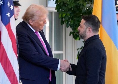 Американският президент Доналд Тръмп прие днес лидерите на Украйна и