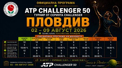 12 българи ще участват на турнира от сериите ATP Challenger в Пловдив