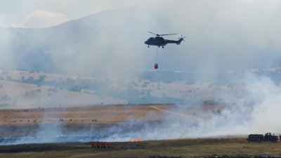 Mi-17 Helicopter Joined the Firefighting Efforts in the Pazardzhik Region