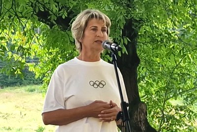Президентът на БОК Весела Лечева поздрави световната шампионка на троен скок Виктория Ангелова