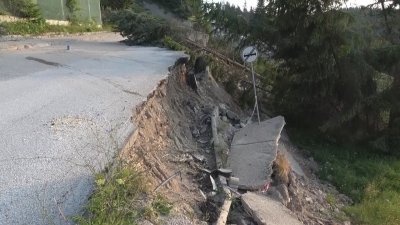 Ремонт на пътя: Избран е проект за свлачището в Пампорово