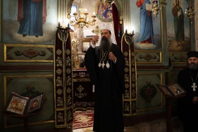 Патриарх Даниил завърши мирното си посещение в Йордания с молитва в православен храм в Аман