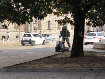 Отцепиха района пред Президентството по време на заседанието на КСНС, заради изоставен куфар