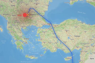ВВС: Изтребители МиГ-29 са ескортирали успешно пътническия самолет за Виена до летището в София