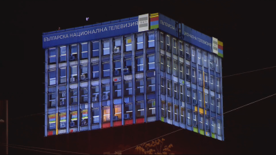 3D мапинг превръща сградата на БНТ в екран в изборната нощ