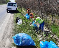 Почистиха 16 тона отпадъци в участъка между Русе и Мартен