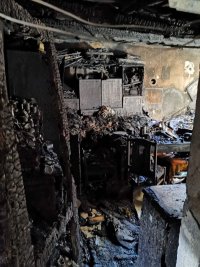 Пожар горя в жилищна кооперация в Пловдив