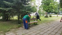 В пловдивския квартал „Западен“ поправят елементи от парковата среда за удобство на гражданите