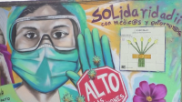Графити в Мексико почитат медиците