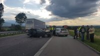 снимка 2 Верижна катастрофа на АМ "Тракия" близо до София