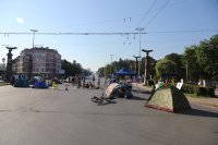 снимка 8 Центърът на София под блокада в 22-ия ден на протести (Обзор)