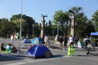 снимка 11 Центърът на София под блокада в 22-ия ден на протести (Обзор)