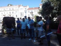 Активисти на сдружение "Боец" се събраха на протест пред община Пловдив