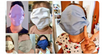 Заради грешка в размера: Учениците в Гърция получиха огромни предпазни маски