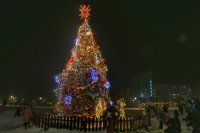 снимка 1 Запалиха светлините на Коледната елха в София (ВИДЕО)