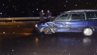 снимка 1 Двама постадали при верижна катастрофа на входа на Благоевград (СНИМКИ)