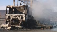 Камион изгоря на магистрала "Хемус"